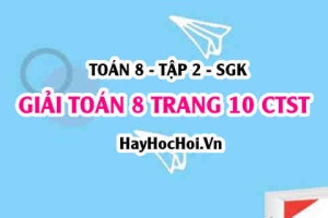 Giải Toán 8 trang 10 tập 2 Chân trời sáng tạo SGK